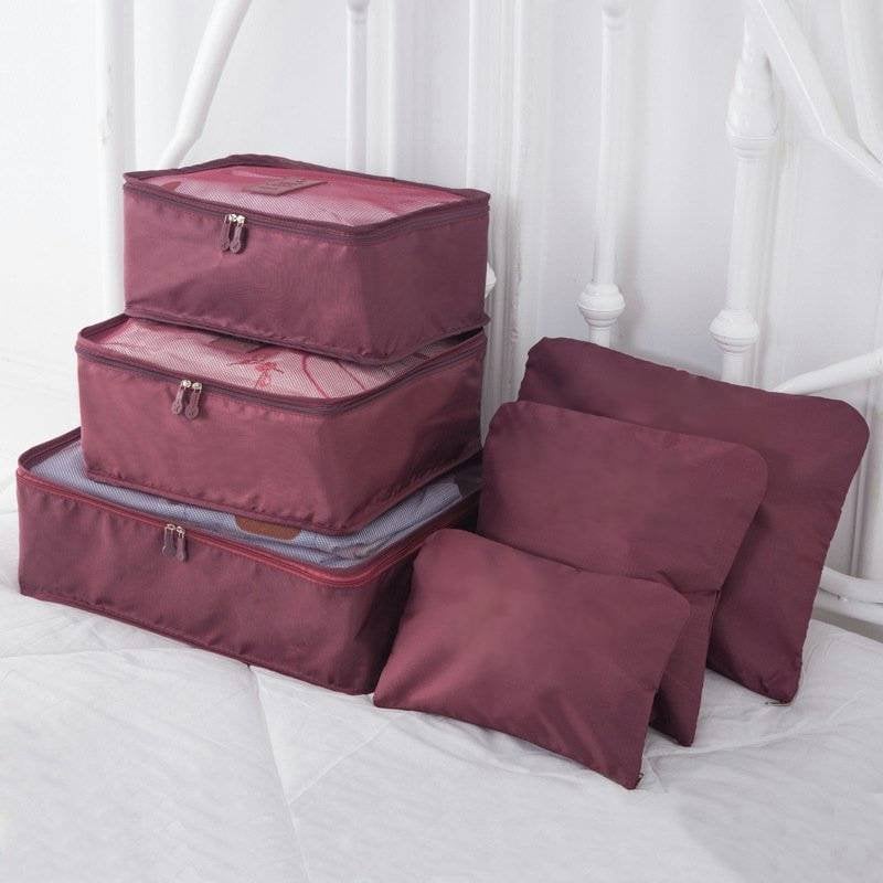 Portable Luggage Packing Cubes - 6 PCS