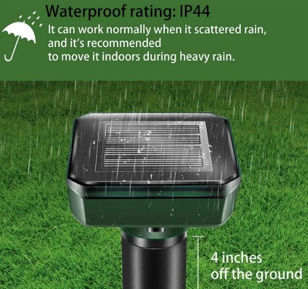 Solar Power Mouse Mole Snakes Pest Rodent Repeller