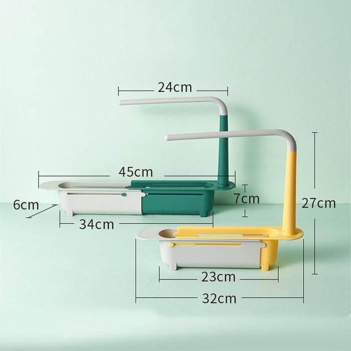 Kitchen Sink Shelf Flexible Drain Storage Basket