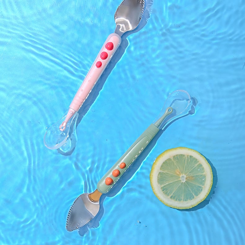 Baby Double Head Scraping Fruit Spoon