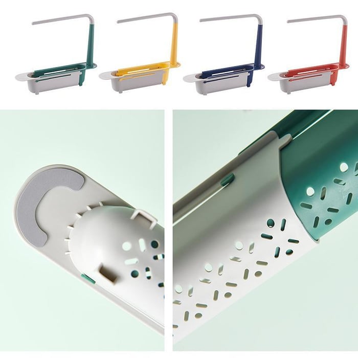 Kitchen Sink Shelf Flexible Drain Storage Basket