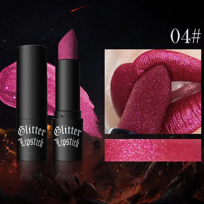 Matte Long Lasting Lipstick With Fine Glitter