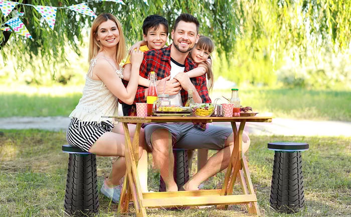 Portable folding stool