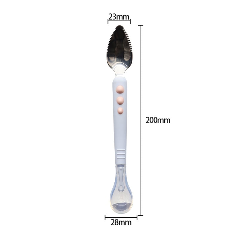 Baby Double Head Scraping Fruit Spoon