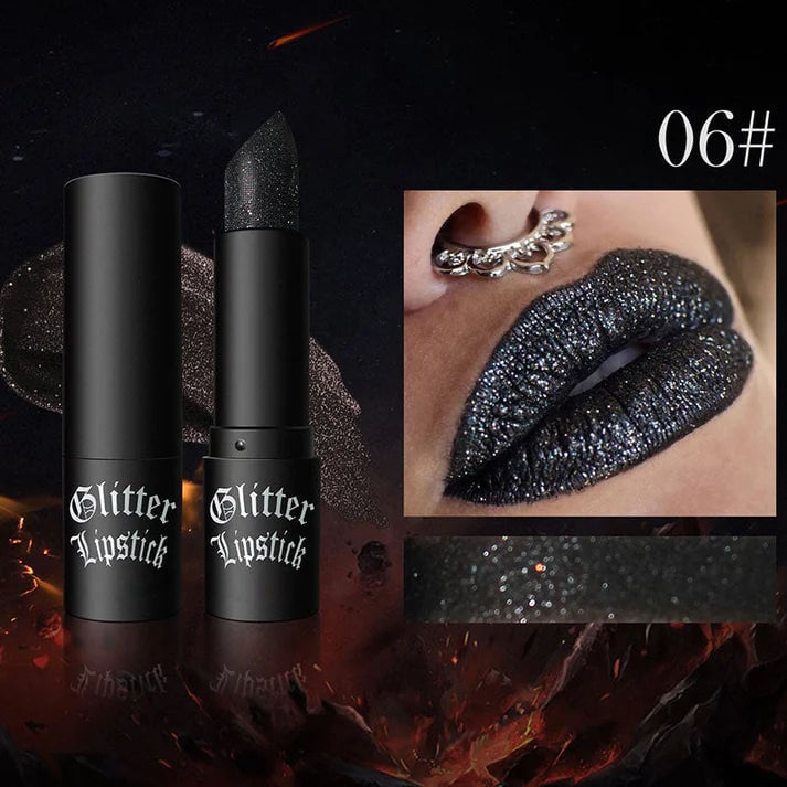 Matte Long Lasting Lipstick With Fine Glitter