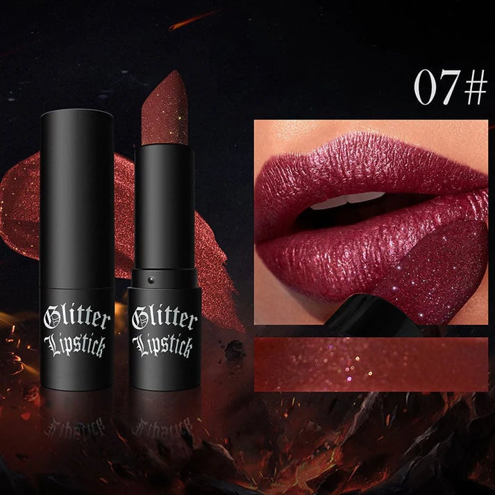 Matte Long Lasting Lipstick With Fine Glitter