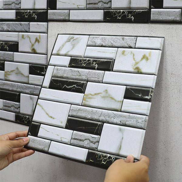 Marble pattern 3D wall stickers 10 PCS