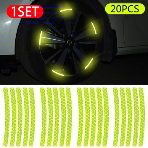 Tire Reflective Warning Stickers