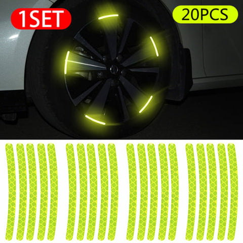 Tire Reflective Warning Stickers