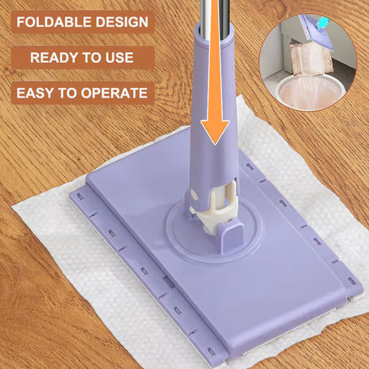 Easy-Clean Mini Mop With Auto Cloth Grip