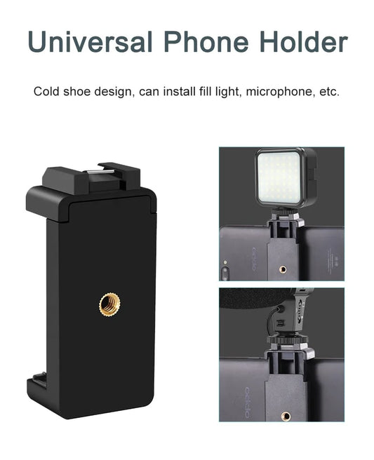 Professional Live Video Mobile Phone Photography Set with Fill Light Microphone Tripod