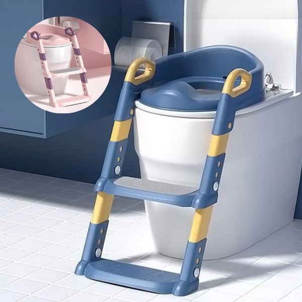 Children's toilet seat with steps  KIDDISTEP