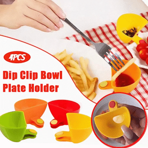 Dip Clip Bowl Plate Holder