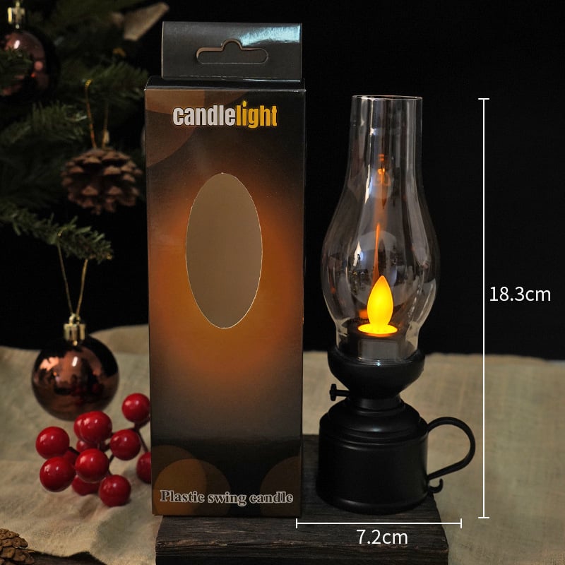 LED Vintage Kerosene Lamp Electronic Swing Candle