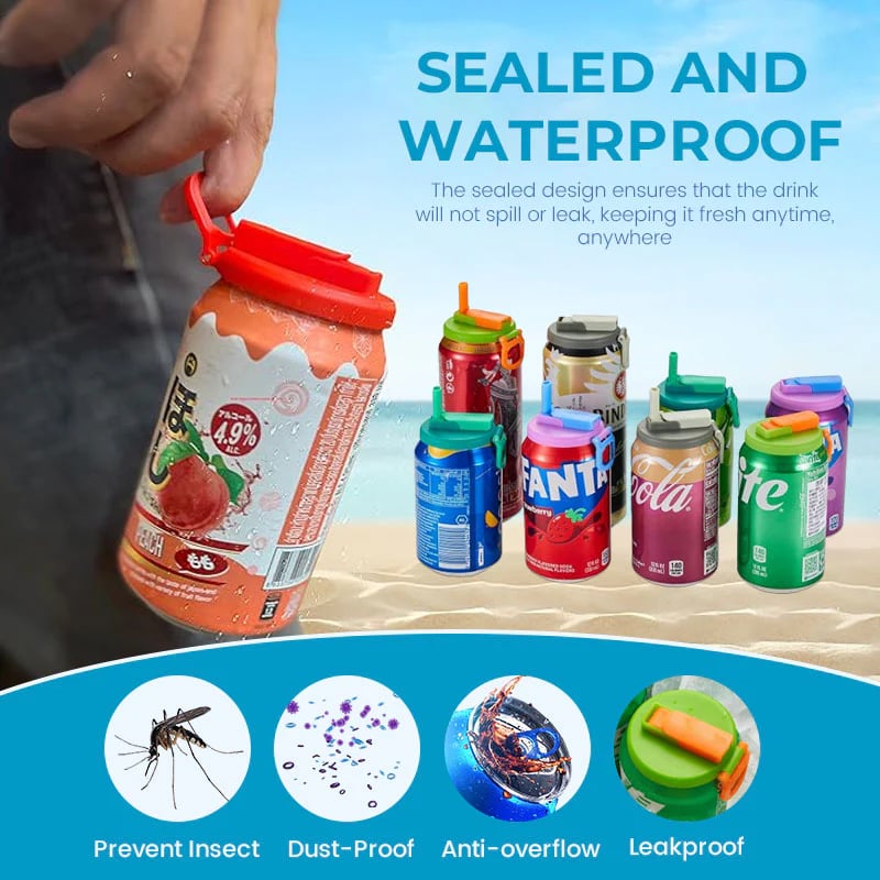 Straw Soda Can Lid - 1 PCS