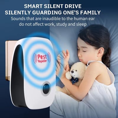 Ultrasonic Repeller Reject Mosquito Killer Light Trap Lamp Repellant Pest Control