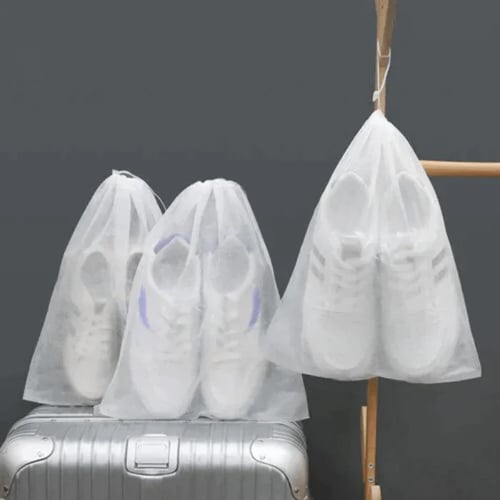 Reusable Drawstring Shoe Storage Bags - Pack Of 4
