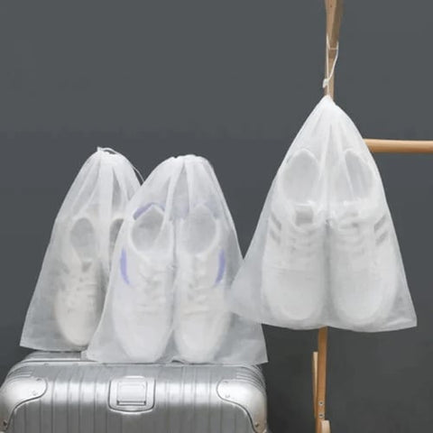 Reusable Drawstring Shoe Storage Bags - Pack Of 4