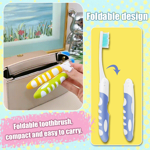 Folding Toothbrush - 3 Pcs Set