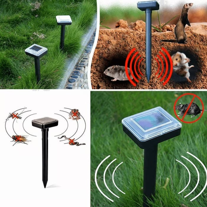 Solar Power Mouse Mole Snakes Pest Rodent Repeller
