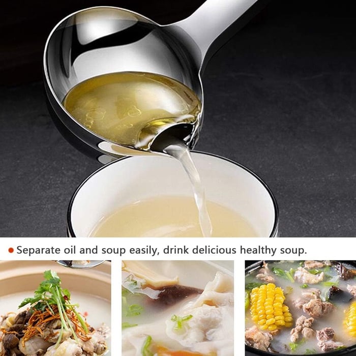 Oil Separating Stainless Steel Soup Ladle