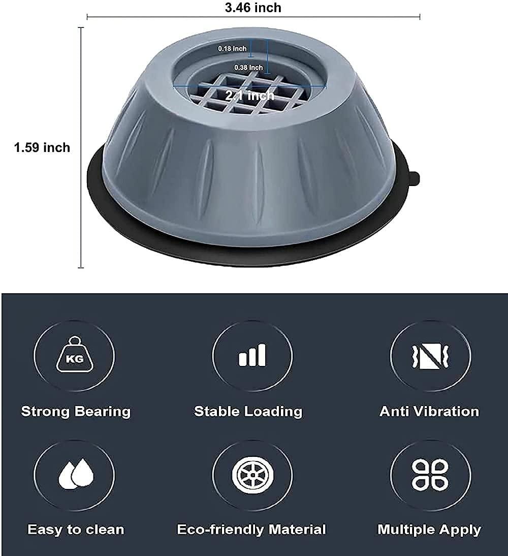 ANTI-VIBRATION PADS FOR WASHING MACHINE - 4 PCS