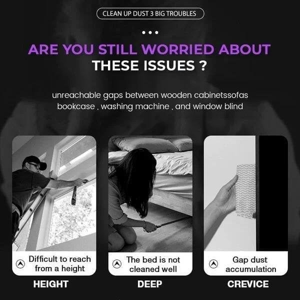Retractable Gap Dust Cleaner⚡