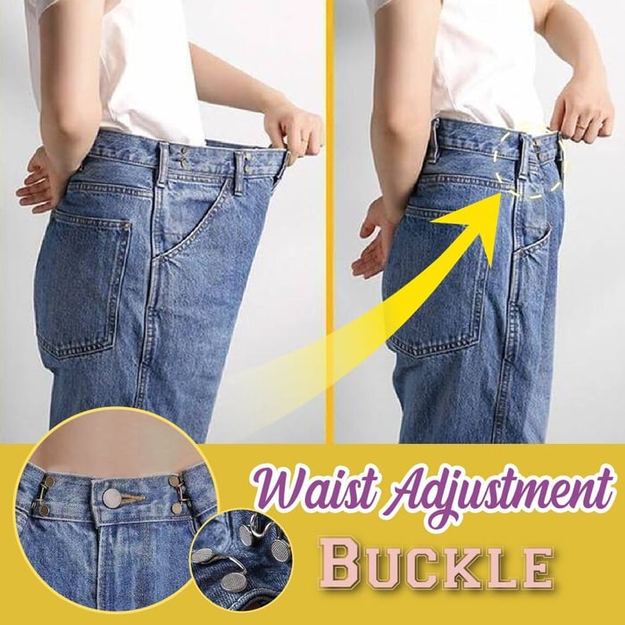 Nail-free Waist Buckle Set - Pack Of 2