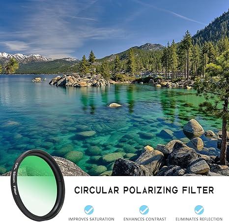 52mm Clip-0n CPL Phone CameraLens Filter Kit