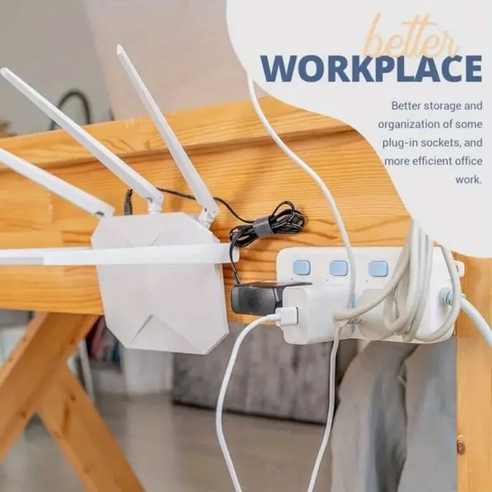 Transparent Double-sided Adhesive Wall Hooks - Pack Of 16