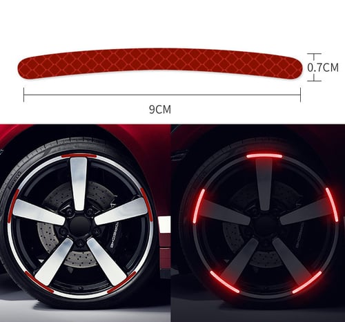 Tire Reflective Warning Stickers