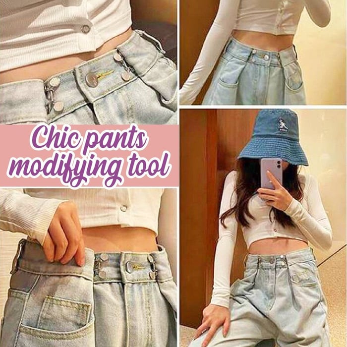 Nail-free Waist Buckle Set - Pack Of 2