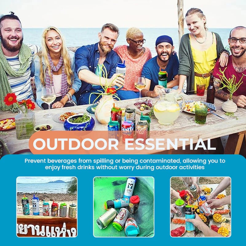 Straw Soda Can Lid - 1 PCS