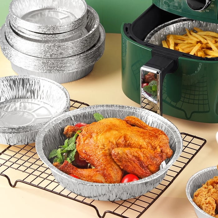 Reusable Aluminum Foil Air Fryer Liners - Pack Of 50