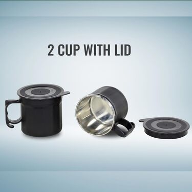 24 Hrs Hot & Cold Flask with Temperature Display + Free 2 Double Wall Cups