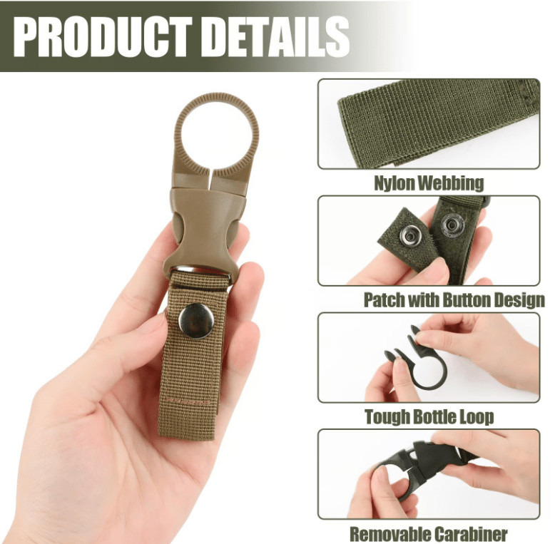 Nylon Water Bottle Buckle Holder Hook