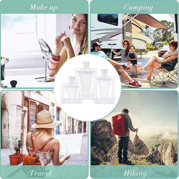 Portable Travel Fluid Makeup Packing Bag - Pack Of 5