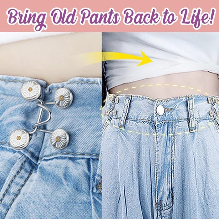 Nail-free Waist Buckle Set - Pack Of 2
