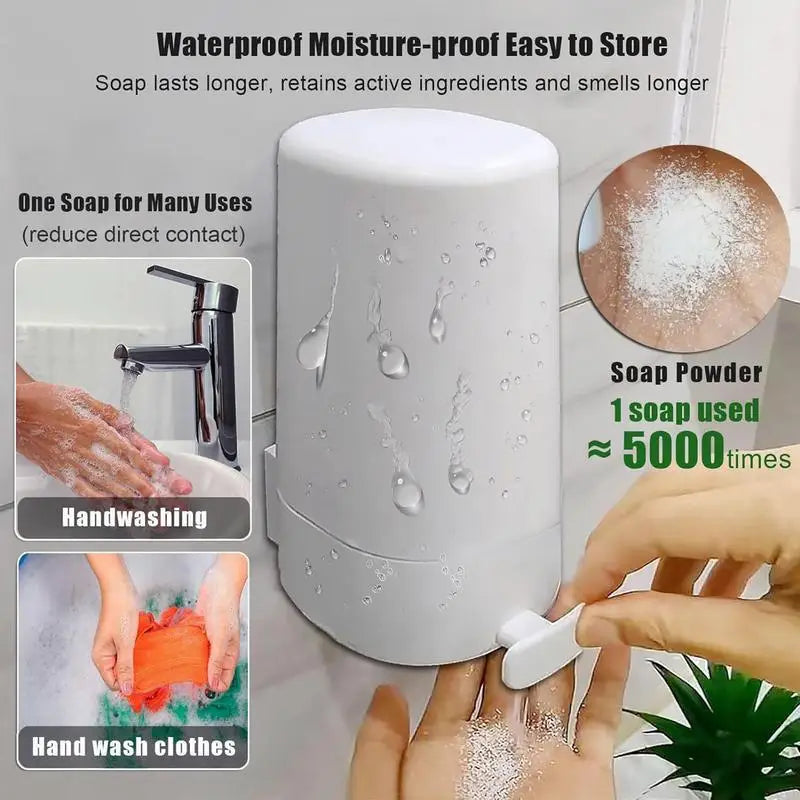 Wall-mounted Soap Grinder Dispenser for Hand Washing