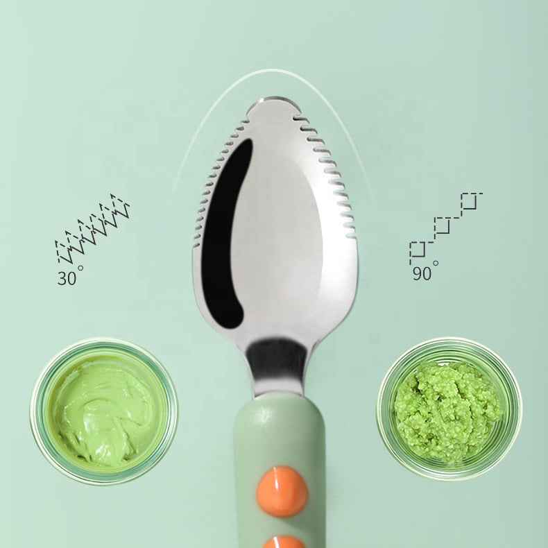 Baby Double Head Scraping Fruit Spoon