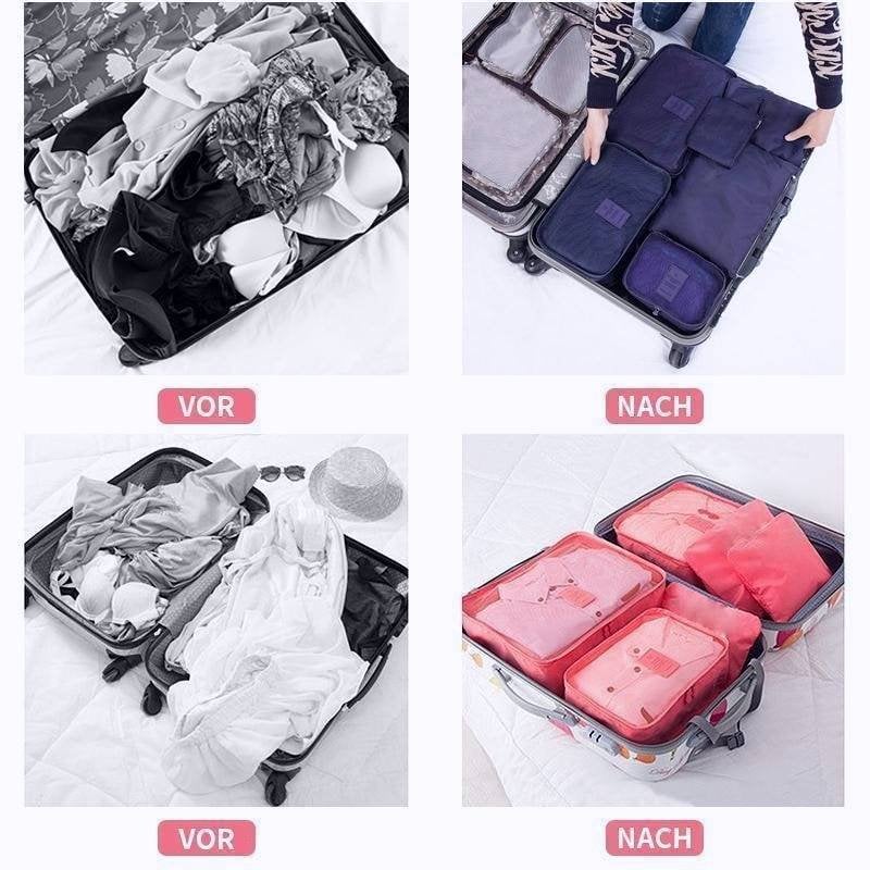 Portable Luggage Packing Cubes - 6 PCS