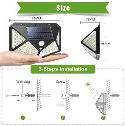 100 LED Solar Motion Sensor Light