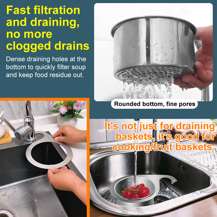 Multipurpose Kitchen Sink Swan Colander