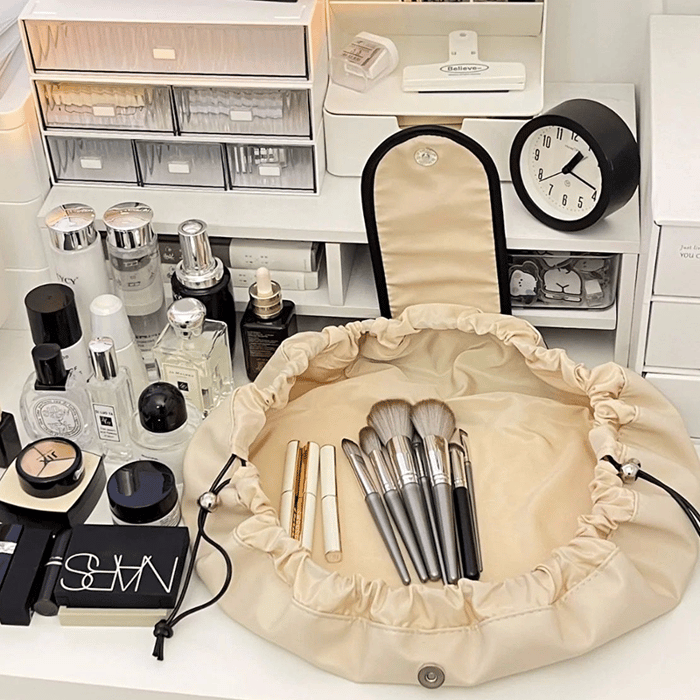 Lazy Drawstring Makeup Fashion Handbag