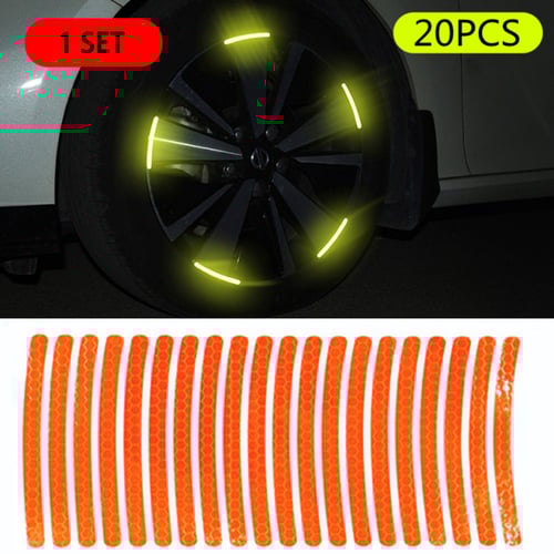 Tire Reflective Warning Stickers