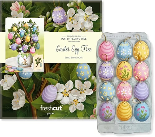 Easter 3D Flower Egg Greeting Card