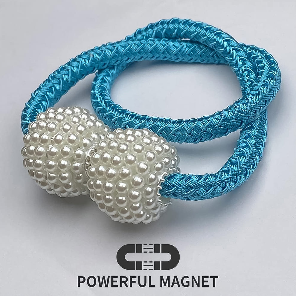 Polyester and Magnet Curtain - Pack Of 2