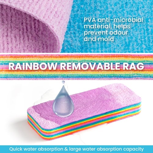 Rainbow Non-Scratch Cleaning Cloths (12 Layers Pack)
