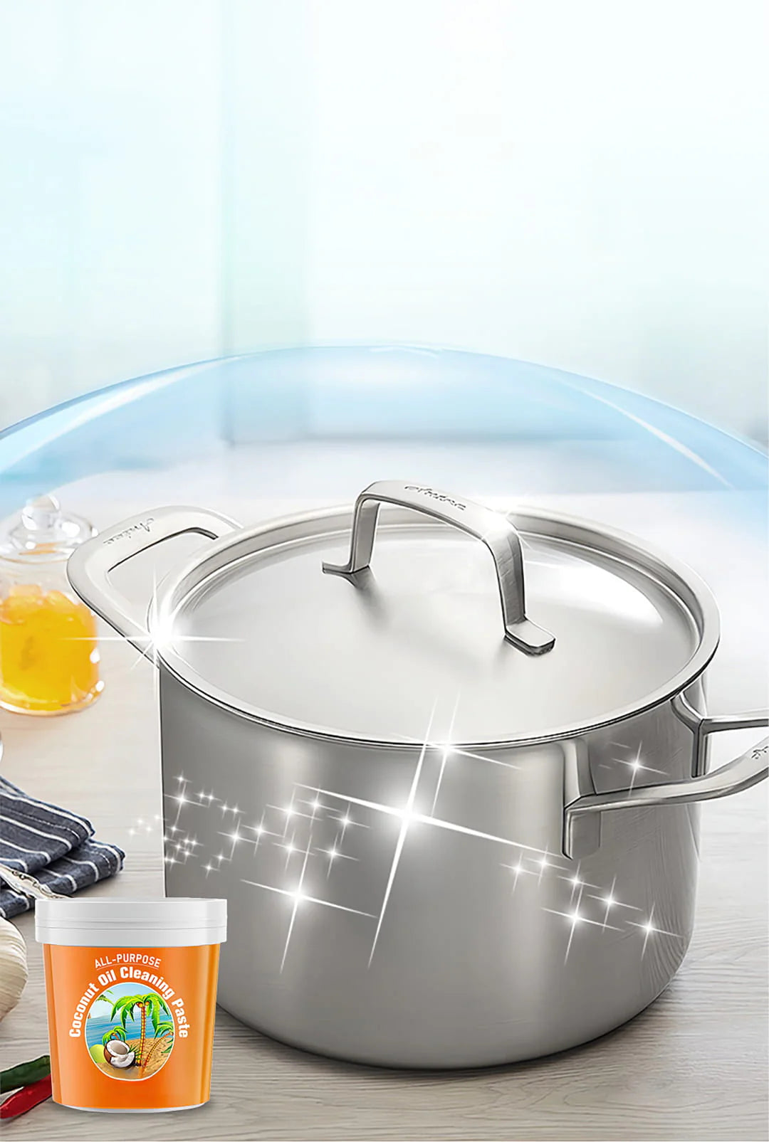 Coconut Oil Kitchen Cleaner Paste