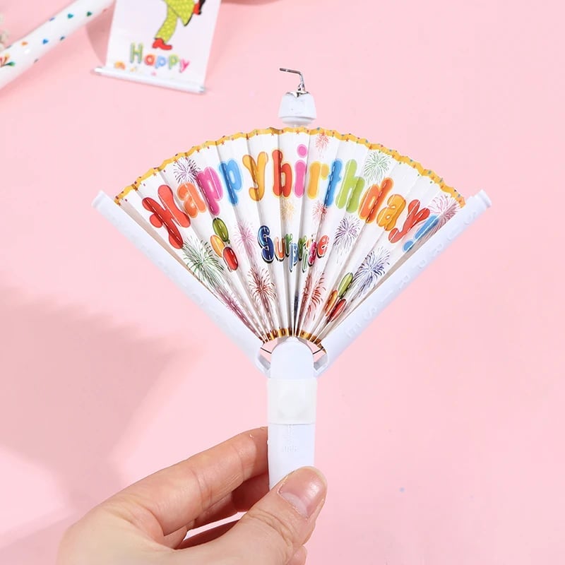 Novelty Surprise Fan Birthday Candle
